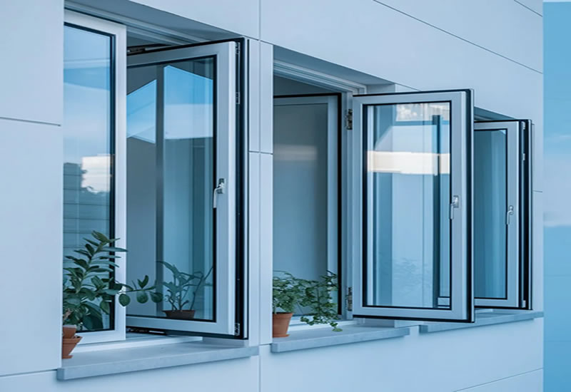 Aluminium window installation